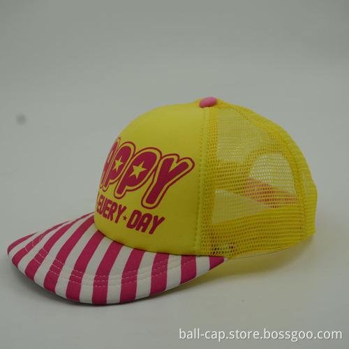 best selling mesh trucker cap with custom printed logo trucker hat